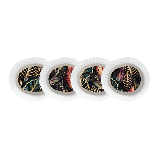 Peelz Dark Moon Leaves Designed for the DEXCOM G7 and Stelo Transmitter Peelz/Stickers