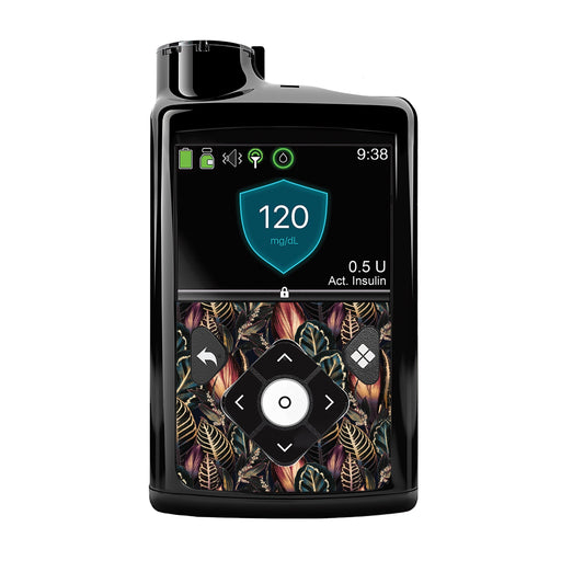 Peelz Dark Moon Leaves for Medtronic MiniMed 770G & 780G Peelz/Stickers