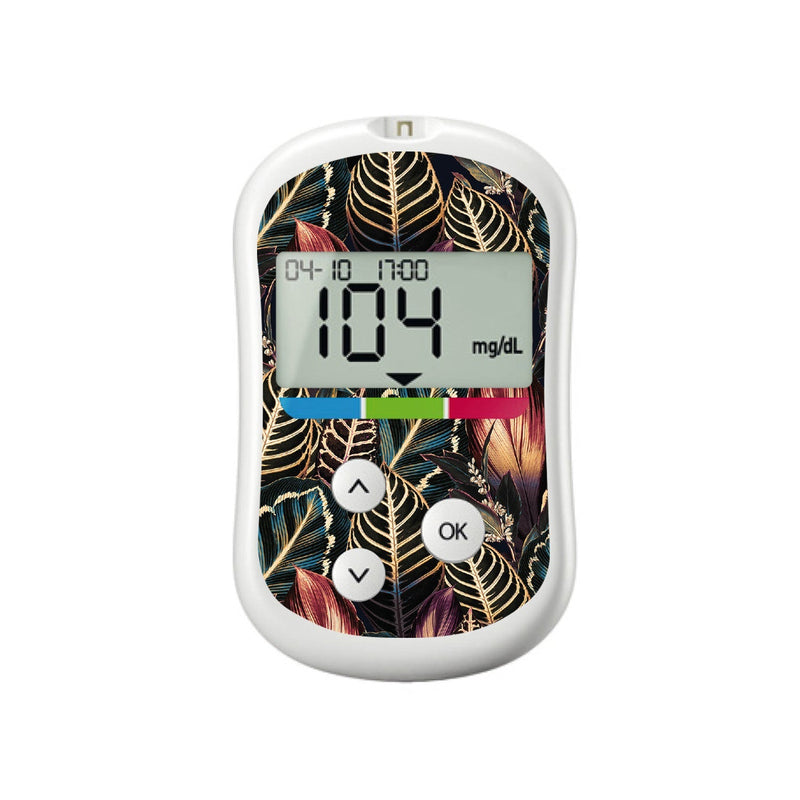Peelz Dark Moon Leaves for OneTouch Verio Flex Glucometer Peelz/Stickers