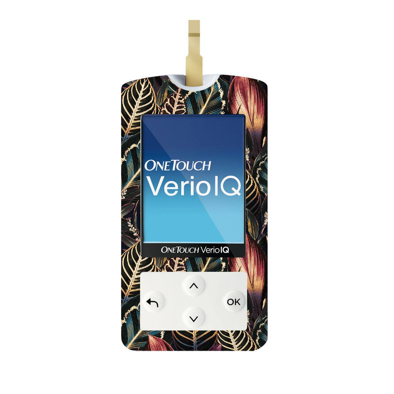 Peelz Dark Moon Leaves for OneTouch Verio IQ Glucometer Peelz/Stickers