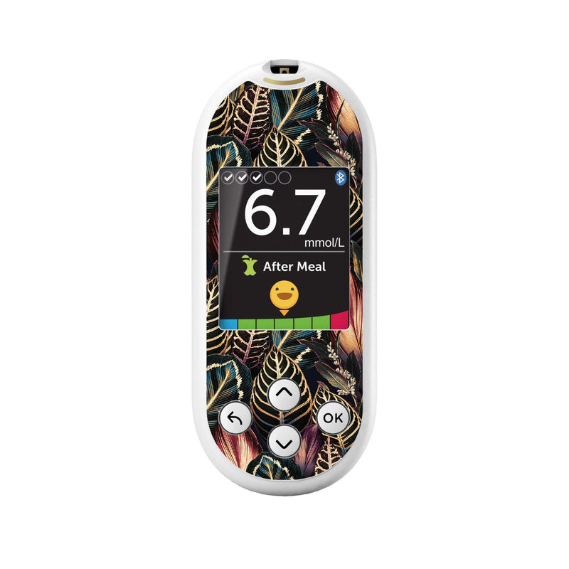Peelz Dark Moon Leaves for OneTouch Verio Reflect Glucometer Peelz/Stickers