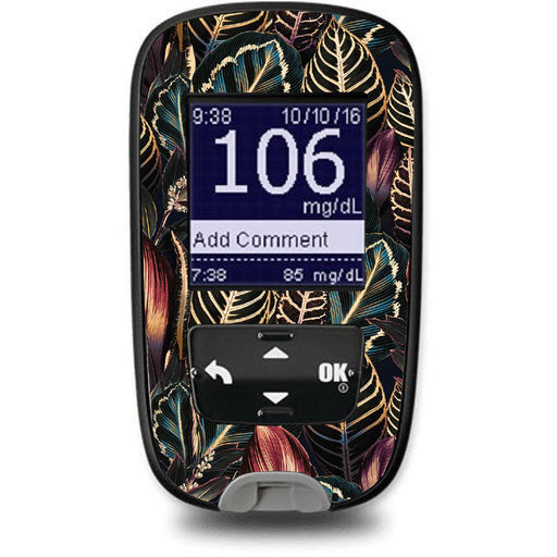 Peelz Dark Moon Leaves for the Accu-Chek Guide Glucometer Peelz/Stickers