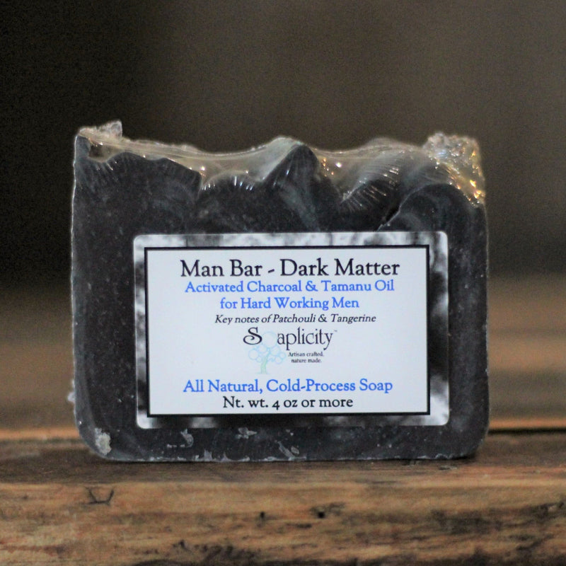 Soaplicity Dark Matter Soap Man Bar Soap Bar