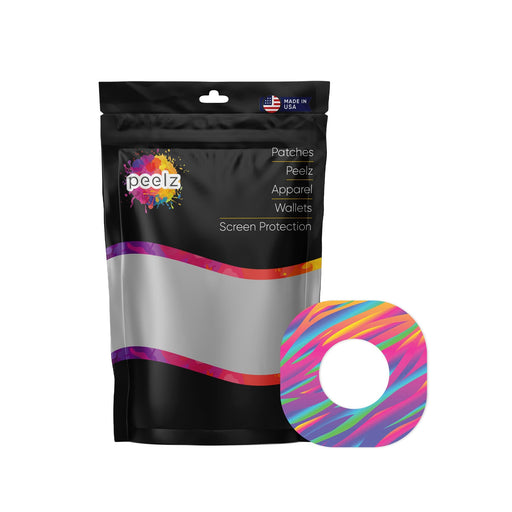 Peelz DayGlo Dexcom G7 and Stelo Patch Tape - Pump Peelz Patch Medical Tape