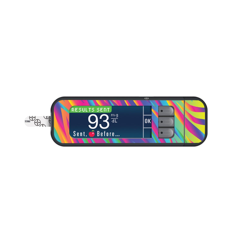Peelz DayGlo for Bayer Contour Next Glucometer Peelz/Stickers