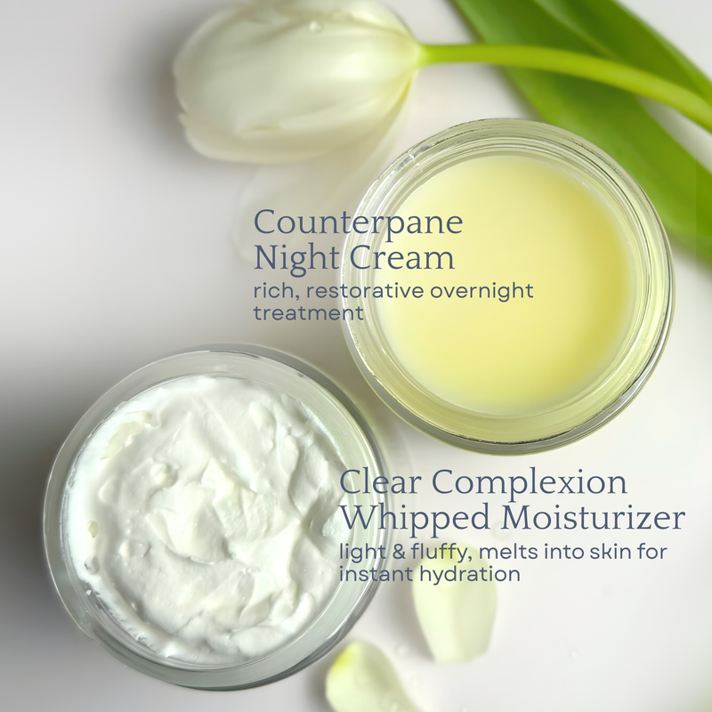 Clara & Fritz Tallow Shop Day & Night Face Moisturizer Duo Skincare Bundle