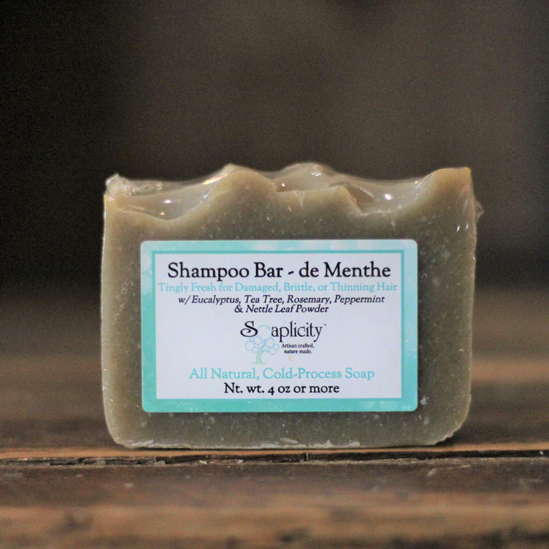 Soaplicity deMenthe Shampoo Bar shampoo bar