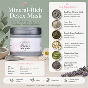 Glimmer Goddess® Organic Skin Care Organic Dead Sea Mud Mask – Exfoliate & Rejuvenate Masks & Peels
