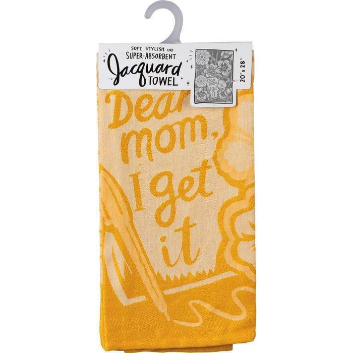 The Bullish Store - Dear Mom, I Get It Funny Snarky Yellow Dish Cloth Towel