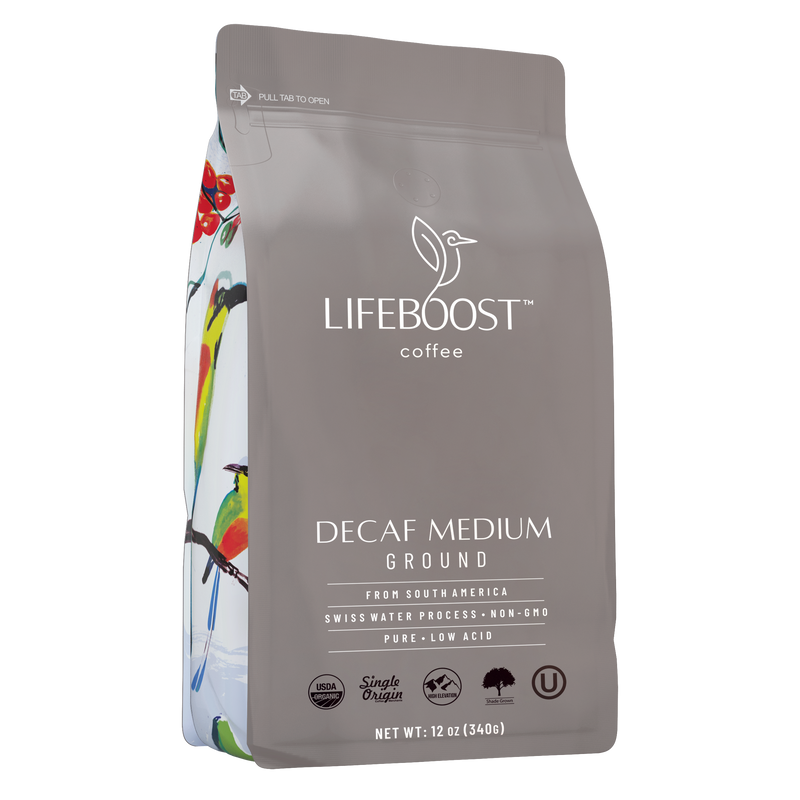 Lifeboost Coffee Medium Roast Decaf Decaf Roast