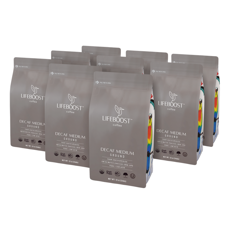 Lifeboost Coffee Medium Roast Decaf Decaf Roast