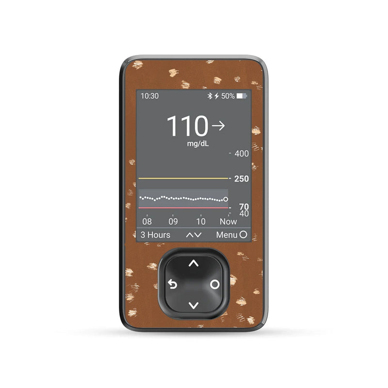 Peelz Deer Hide DEXCOM G7 and Stelo and G6 Touchscreen Receiver Sticker Peelz/Stickers