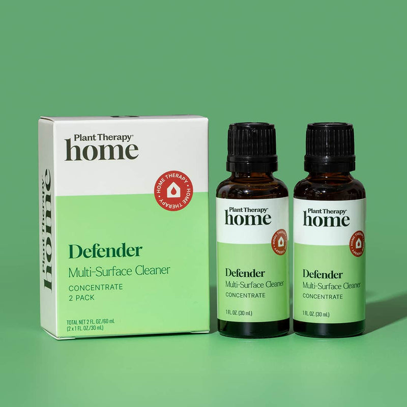 Plant Therapy Defender Multi-Surface Cleaner 30 mL 2 Pack Household