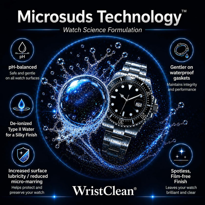 WristClean Deluxe Watch Cleaning Kit Watch Kits Black 1 Deluxe PLUS Watch Kit