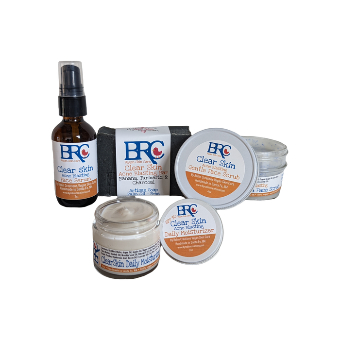 Clear Skin Deluxe Healing Facial Bundle w/ Free Healing Cleansing Bar