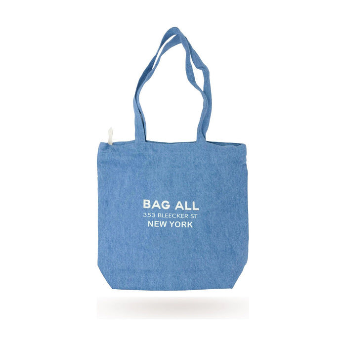 Bag-All - New York City Tote With Zipper And Inside Pocket, Denim