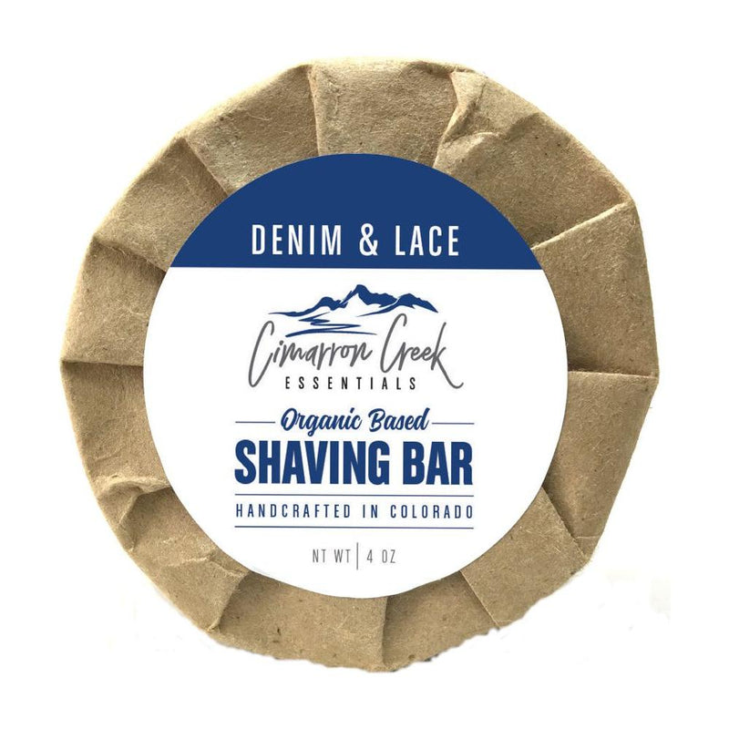 Cimarron Creek Essentials Denim & Lace Organic Shaving Bar Soap 3.2oz Shaving & Grooming Rosy Brown Single Bar,2 Pack,3 Pack