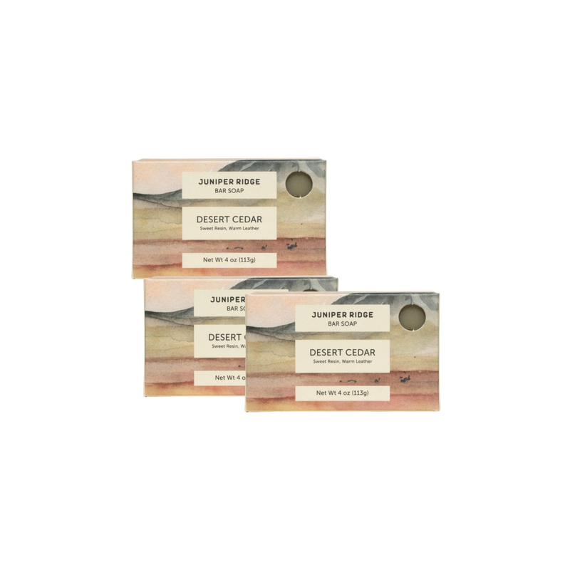 Juniper Ridge Desert Cedar Bar Soap 3-Pack Bar Soap