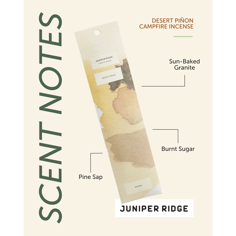 Juniper Ridge Desert Piñon Campfire Incense (20 Sticks) 3-Pack Incense