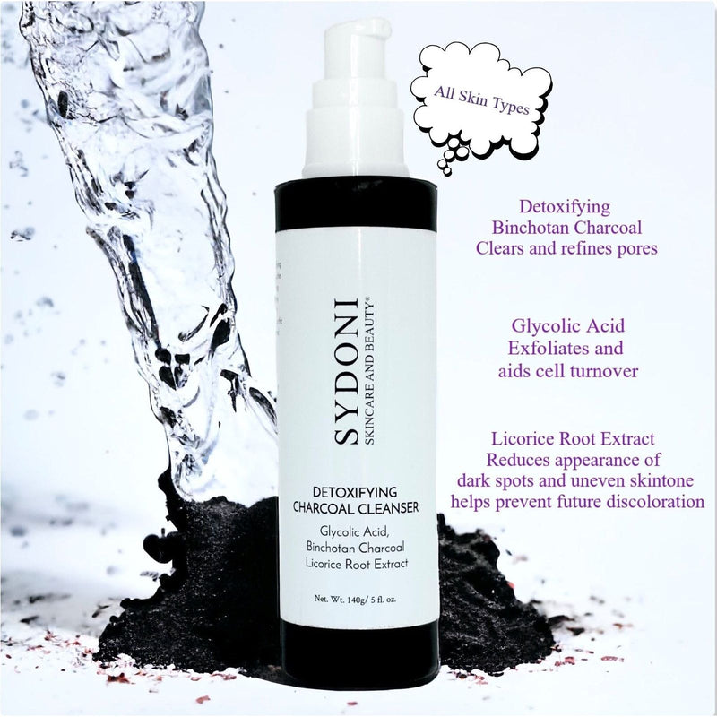 Sydoni Skincare and Beauty DETOXIFYING CHARCOAL CLEANSER with BINCHOTAN CHARCOAL and LICORICE ROOT EXTRACT 140g/ 5 fl. oz. Cleanser