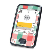 Peelz Peppermint Plaid Dexcom G6 Touchscreen Receiver Sticker - Pump Peelz Peelz/Stickers