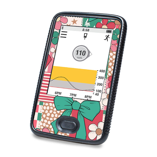 Peelz Merry Coquette Dexcom G6 Touchscreen Receiver Sticker - Pump Peelz Peelz/Stickers