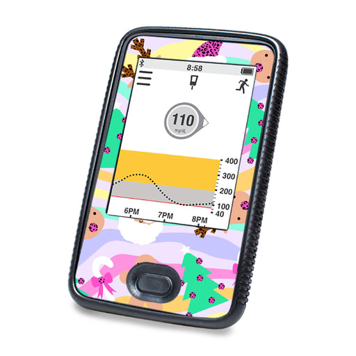 Peelz Christmas Pastel Sticker for DEXCOM G6 Touchscreen Receiver Peelz/Stickers
