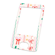 Peelz Holly Jolly Ribbon Dexcom G6 Touchscreen Receiver Sticker - Pump Peelz Peelz/Stickers