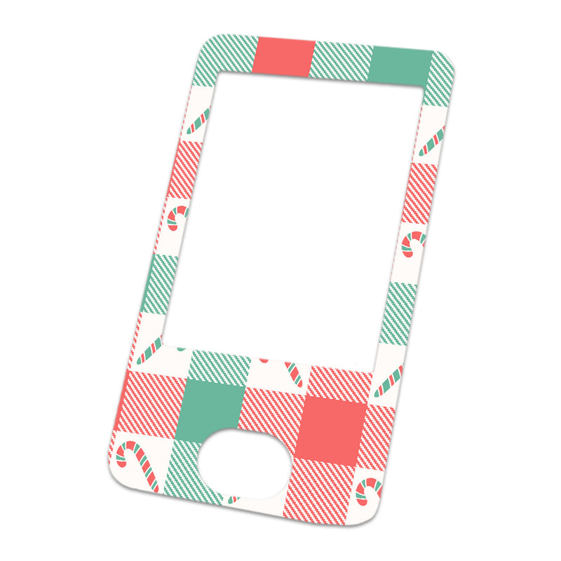 Peelz Peppermint Plaid Dexcom G6 Touchscreen Receiver Sticker - Pump Peelz Peelz/Stickers