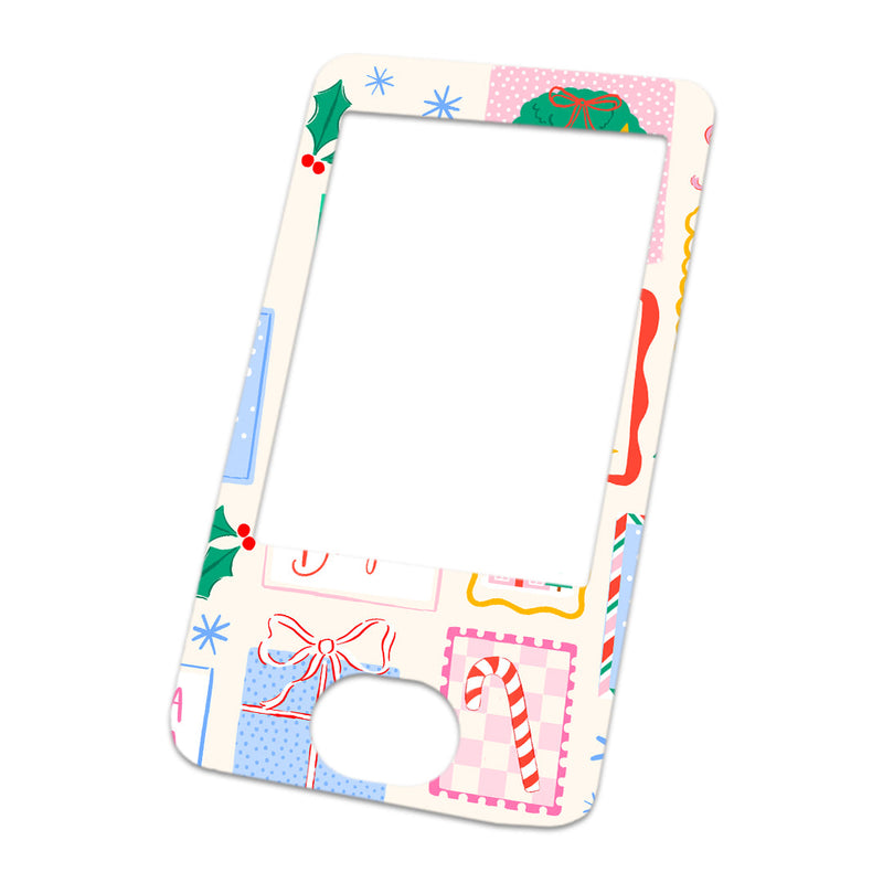 Peelz Holiday Greetings Dexcom G6 Touchscreen Receiver Sticker - Pump Peelz Peelz/Stickers