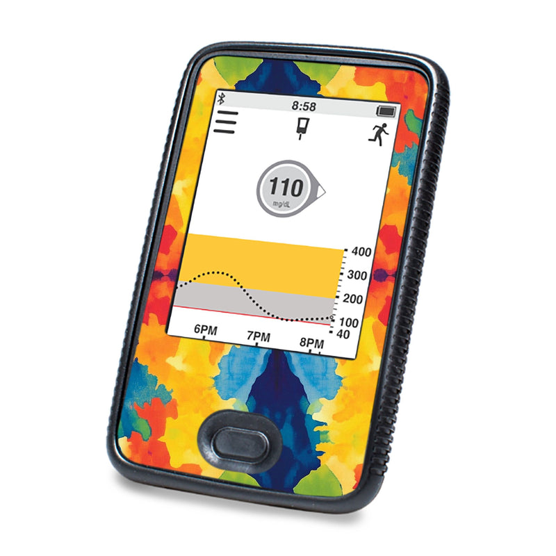 Peelz Bright Tie Dye DEXCOM G6 Touchscreen Receiver Peelz/Stickers