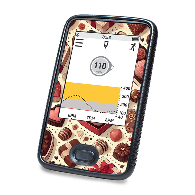 Peelz Chocolate Love DEXCOM G6 Touchscreen Receiver Peelz/Stickers