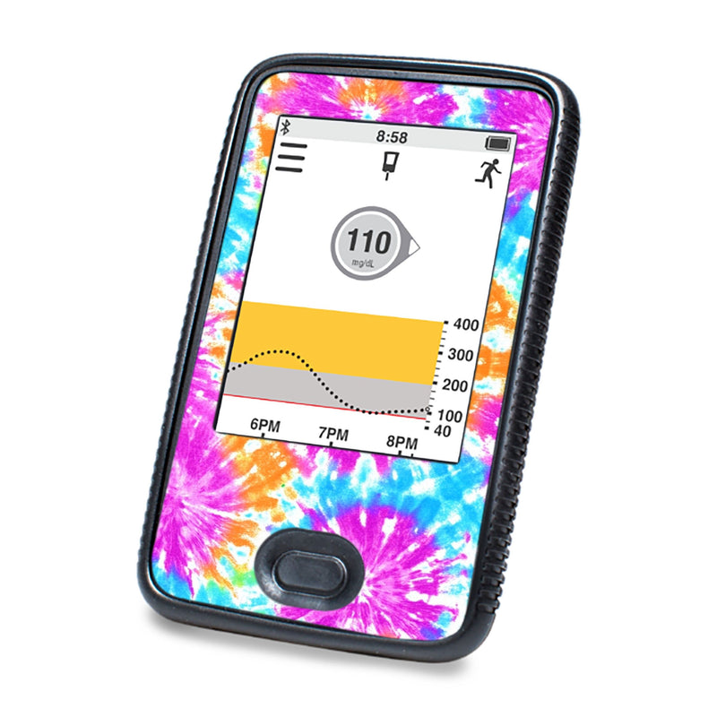 Peelz Neon Tie Dye DEXCOM G6 Touchscreen Receiver Peelz/Stickers