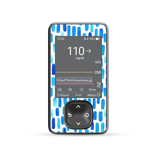 Peelz Level Lines Dexcom G7 and G6 Touchscreen Receiver Sticker - Pump Peelz Peelz/Stickers