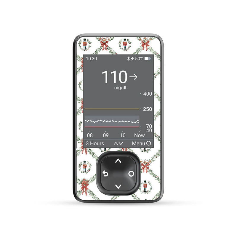 Peelz Nutcracker Noel Dexcom G7 and G6 Touchscreen Receiver Sticker - Pump Peelz Peelz/Stickers