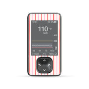 Peelz Peppermint Stripes Dexcom G7 and G6 Touchscreen Receiver Sticker - Pump Peelz Peelz/Stickers