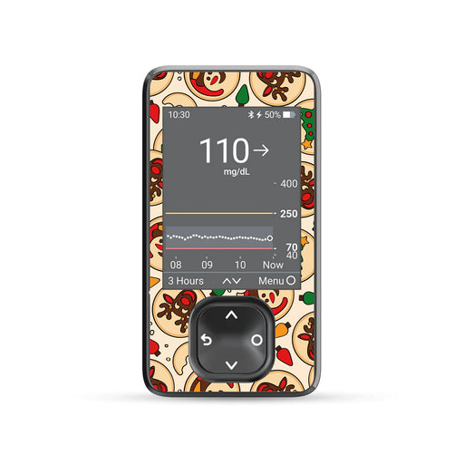 Peelz Santa's Cookies Dexcom G7 and G6 Touchscreen Receiver Sticker - Pump Peelz Peelz/Stickers