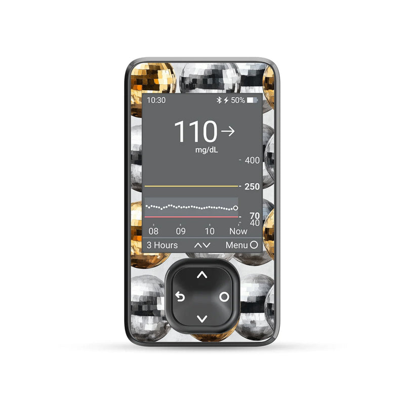 Peelz Disco Balls DEXCOM G7 and G6 Touchscreen Receiver Sticker Peelz/Stickers