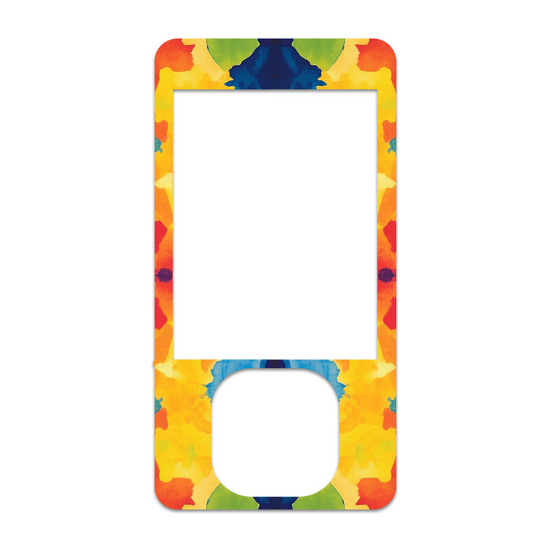 Peelz Bright Tie Dye DEXCOM G7 and G6 Touchscreen Receiver Sticker Peelz/Stickers