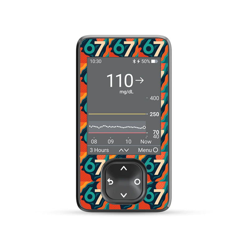 Peelz 6/7 Dexcom G7 and G6 Touchscreen Receiver Sticker - Pump Peelz Peelz/Stickers