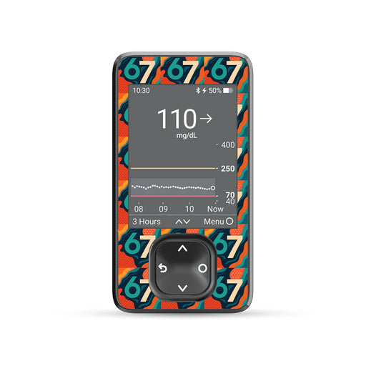 Peelz 6/7 Dexcom G7 and G6 Touchscreen Receiver Sticker - Pump Peelz Peelz/Stickers