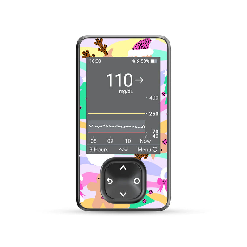 Peelz Christmas Pastel Sticker for DEXCOM G7 and G6 Touchscreen Receiver Peelz/Stickers