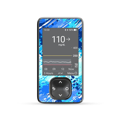 Peelz Beta Blue Sticker for DEXCOM G7 and G6 Touchscreen Receiver Sticker Peelz/Stickers
