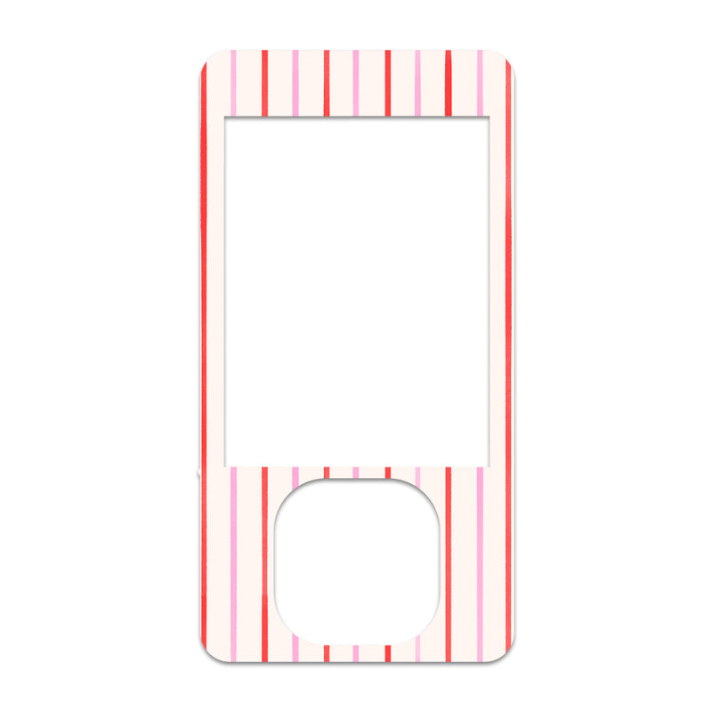 Peelz Peppermint Stripes Dexcom G7 and G6 Touchscreen Receiver Sticker - Pump Peelz Peelz/Stickers