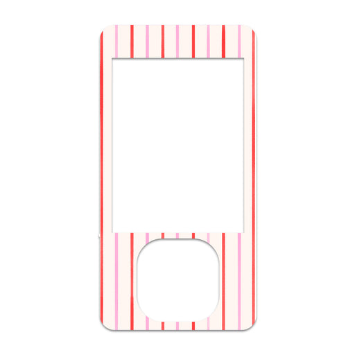 Peelz Peppermint Stripes Dexcom G7 and G6 Touchscreen Receiver Sticker - Pump Peelz Peelz/Stickers