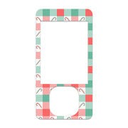 Peelz Peppermint Plaid Dexcom G7 and G6 Touchscreen Receiver Sticker - Pump Peelz Peelz/Stickers