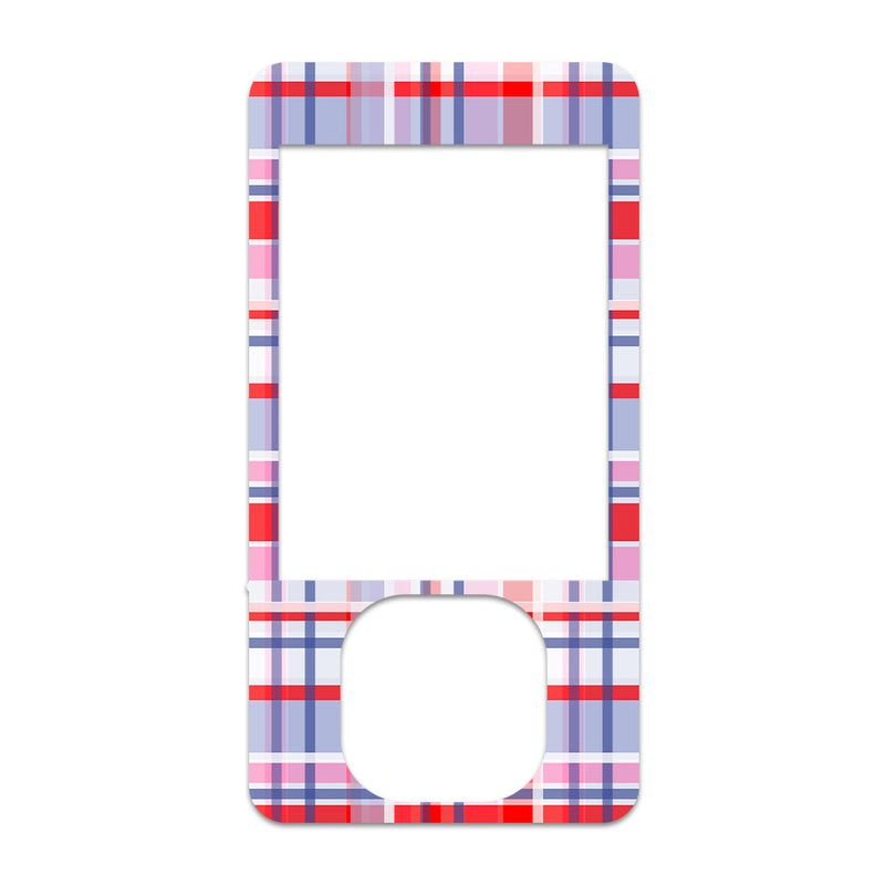 Peelz Party Plaid Dexcom G7 and G6 Touchscreen Receiver Sticker - Pump Peelz Peelz/Stickers