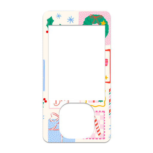 Peelz Holiday Greetings Dexcom G7 and G6 Touchscreen Receiver Sticker - Pump Peelz Peelz/Stickers