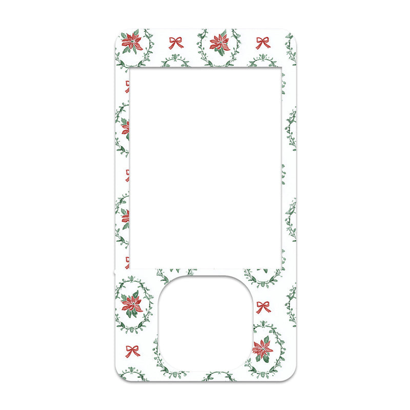 Peelz Poinsettia Parade Dexcom G7 and G6 Touchscreen Receiver Sticker - Pump Peelz Peelz/Stickers