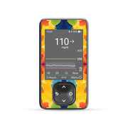 Peelz Bright Tie Dye DEXCOM G7 and G6 Touchscreen Receiver Sticker Peelz/Stickers